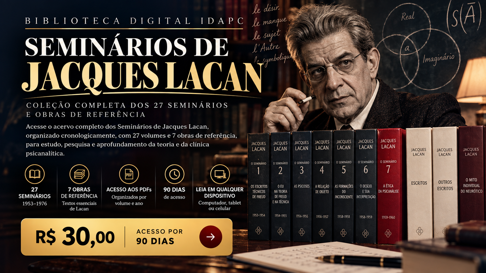 Biblioteca Lacan – Seminários e Obras de Referência