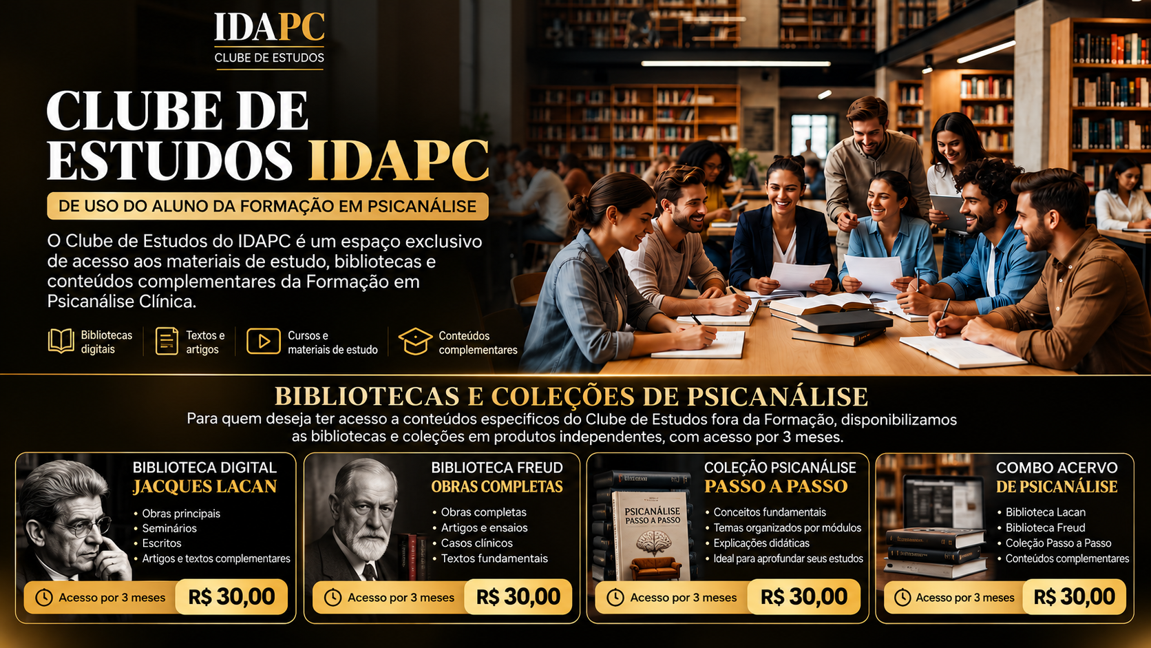 Clube de Estudos IDAPC na Biblioteca